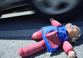 Unfall mit Kind Unfall mit Kind - Puppe