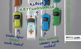 Plakat Aktion Klasse Rettungsgasse DVR