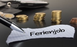 Unfallschutz für Ferienjobber Papierschnipsel und Geldstücke