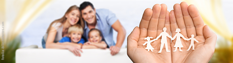 Familie mit zwei Kindern Kleinfamilie mit zwei Kindern